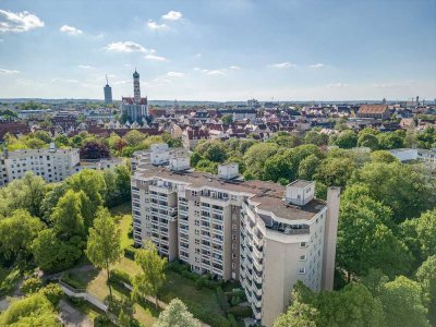 Schöne 2-Zimmerwohnung mit Weitblick ab sofort in Augsburg-Sparrenlech zu vermieten