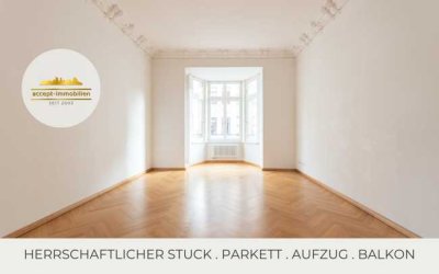 **Elegante Familienwohnung im Waldstraßenviertel | 2 Bäder | Balkon | Erker| Stuck | Wohnküche**