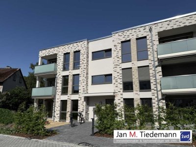 St. Jürgen Neubau Erstbezug: 3 Zimmer Komfortwohnung auf 93 m² mit PKW-Stellplatz, Fahrstuhl und Kel