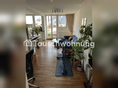 Tauschwohnung: Helle 1,5-Zimmer-Wohnung am Lenauplatz mit großer Terrasse