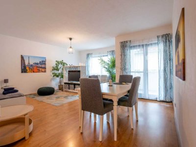 Voll möblierte helle 3-Zimmer-Wohnung mit Balkon in Obertshausen