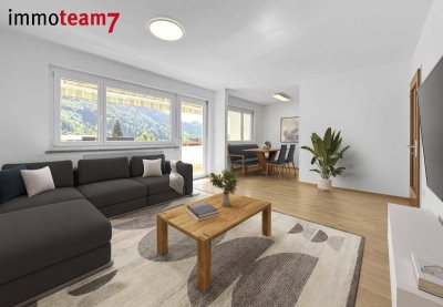 Modernisierte 3-Zimmerwohnungmit Bergpanorama in Top-Lage