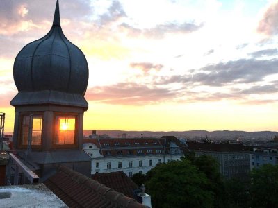 EINZIGARTIG !!! PENTHOUSE mit KUPPELTURM und 2 TERRASSEN - TRAUMAUSBLICK!