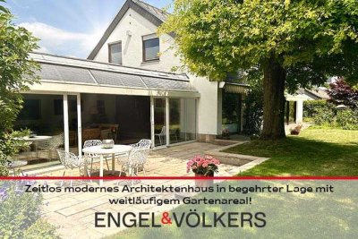 Zeitlos modernes Architektenhaus in begehrter Lage mit weitläufigem Gartenareal!