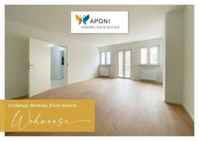 ERSTBEZUG: Moderne, frisch-sanierte Wohnung zum Wohlfühlen mit Balkon, neuer EBK, neuem Bad etc.!