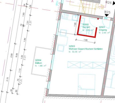 1,5-Zimmer Wohnung in Langenhagen (WE25)