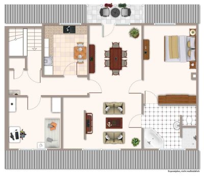 3-Zimmer-DG-WHG / Balkon in Neukirchen-Vluyn.