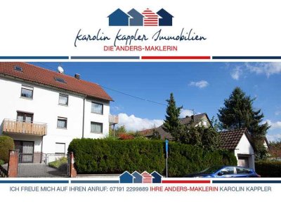 Doppelhaushälfte mit zwei Wohnungen + ausgebautem Dachgeschoss und Praxis-/Gewerbemöglichkeit im UG