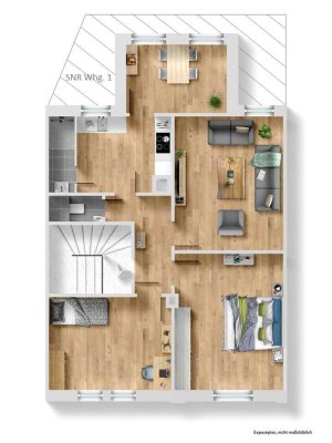 Charmante 4-Zimmer-EG-Wohnung in Top-Innenstadtlage von Heilbronn  - zur Renovierung vorbereitet