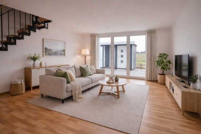 Neubau-Reihenhaus mit EBK in Feldrandlage in Darmstadt-Wixhausen