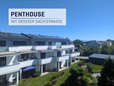 Unverbaubarer Ausblick! Penthouse Wohnung mit großer Dachterrasse!