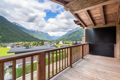 Modernes Chalet in Skiliftnähe mit Blick über Waidring