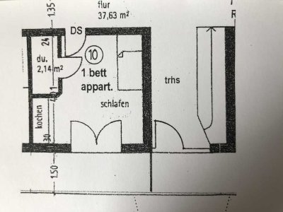 1-Zimmer-Wohnung in ruhiger Lage in Bad Waldsee