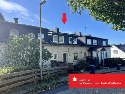 Renovierungsbedürftiges und kompaktes Reihenmittelhaus in Porta Westfalica - Hausberge
