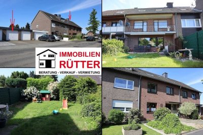 Rheinberg (Zentrum), RMH ca. 113 m² Wfl. + ca. 40 m² im DG, 6,5 ZKDB, Keller, Balkon, Garten, Garage
