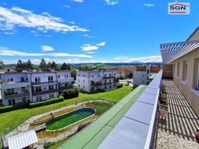 4- Zimmer Dachgeschosswohnung mit traumhafter Dachterrasse/Lift/PKW-Abstellplatz und exklusivem Schwimmbiotop