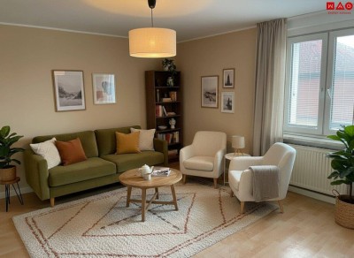 Familienfreundliches Wohnen in Perg: Gepflegte 3-Zimmerwohnung in ruhiger Umgebung und zentral gelegen mit allen Annehmlichkeiten direkt vor der Haustür! Jetzt mit KI-gestützter Visualisierung!