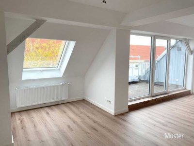Exklusive 4-Raum-Wohnung im Dachgeschoss!