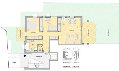 Neuwertige 3-Zimmer-Wohnung mit EBK und großem Garten in Mühldorf