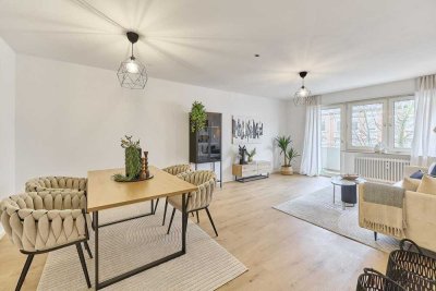 Provisionsfreie, großzügig geschnitten, frisch renovierte 3-Zimmer-Wohnung