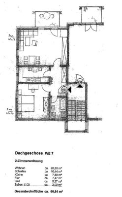 Schöne 2-Zimmer-Wohnung mit Balkon und EBK in Arnstadt