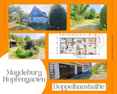 Verwirklichen Sie Ihre Wohnträume - Doppelhaushälfte mit Potenzial in Magdeburg-Hopfengarten