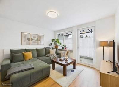 Stilvolles Wohnen im Münchener Südosten: Lichtdurflutete 2-Zimmer-Wohnung mit Balkon & Tiefgarage