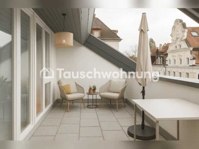 Tauschwohnung: 2,5-Zimmer-Dachgeschosswohnung in der Wiehre mit Loggia