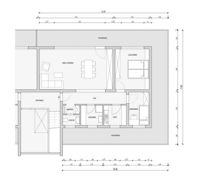 Exklusive Penthouse-Wohnung mit großer Dachterrasse – Bezug ab 01.06.2025