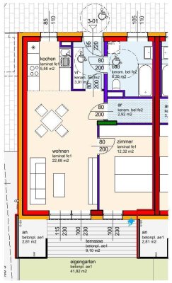 Großriedenthal. Top 3/1 geförderte 2 Zimmer Wohung | 42 m² Garten | Miete mit Kaufrecht.