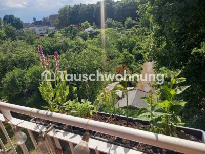Tauschwohnung: Helle Wohnung mit Ausblick ins Grüne