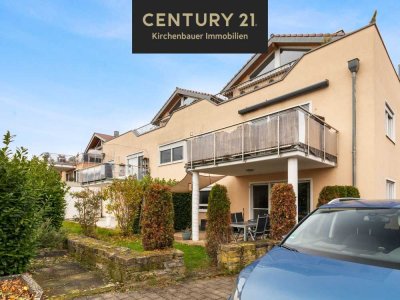 Eigentumswohnung mit Terrasse, Gartenanteil und Doppelgarage