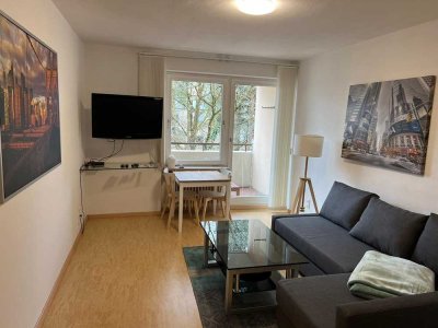 ruhiges, möbliertes 1-Zimmer-Appartement Nahe des Schloßpark Nymphenburgs zu vermieten