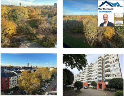 Köln-Zollstock! moderne 4-Zimmer Wohnung mit sensationeller Aussicht von 2 Balkonen