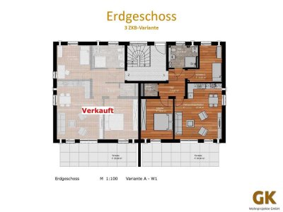 Neubau -  2-3 ZKB Wohnungen teilweise mit großen Gärten