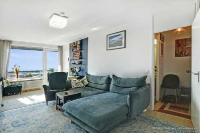 Alpenblick, 2-Zi., ruhige Lage, München-SOLLN mit Top-Schwimmbad, Keller und Stellplatz (optional)