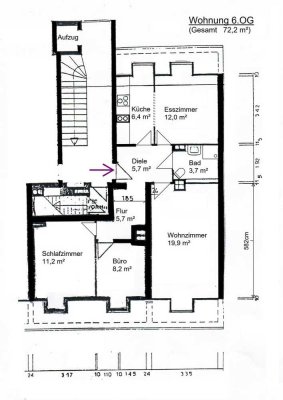Helle 3 Zimmer DG-Wohnung in zentraler Lage (Uni-Nähe) provisionsfrei vom Eigentümer