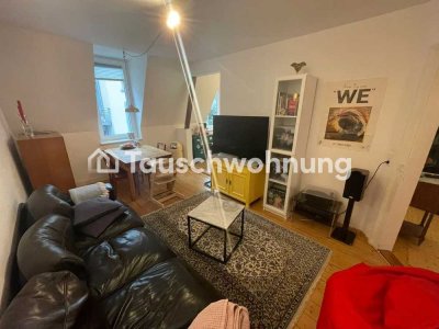 Tauschwohnung: Romantische 1,5 Zimmer Wohnung mit Balkon gegen Größere