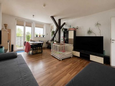 Großzügige 3-Zimmer-Dachgeschosswohnung mit überdachtem Balkon in Erfurt-Ilversgehofen