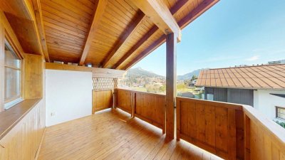 Dachgeschoßwohnung in Ruhelage