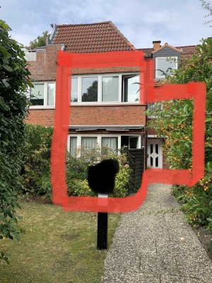 Gepflegte 3-Raum-Maisonette-Wohnung mit Terrasse + Einbauküche in Flensburg/ westliche Höhe