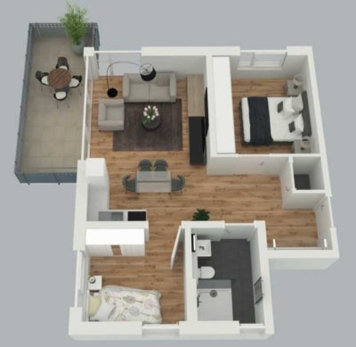 Schöne 3-Zimmer-Wohnung mit gehobener Innenausstattung und EBK in sehr ruhiger Lage in Reutlingen