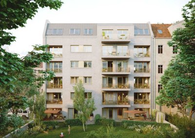 Nahe den Hotspots von Prenzlauer Berg: Brandneue 2-Zi.-Neubauwohnung mit Balkon