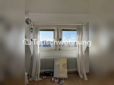 Tauschwohnung: Tausche 3-Zimmer DG mit Garten gegen 2-Zimmer mit Balkon