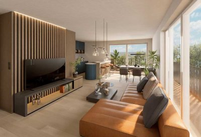Stilvolles Penthouse Apartment mit Balkon und Terrasse