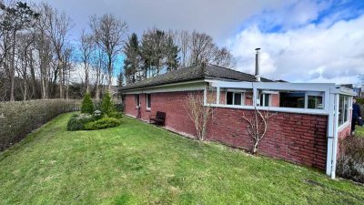 Ebenerdig wohnen im Grünen - Bungalow in ruhiger Lage von Flensburg-Weiche