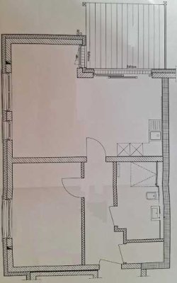 Attraktive 2-Zimmer Wohnung im 3. OG mit großem Balkon nähe Residenz