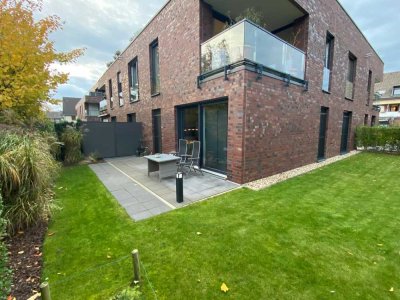 Bitte online Anfragen! Exklusive 3-Zimmer-Erdgeschoss- Wohnung mit Terrasse