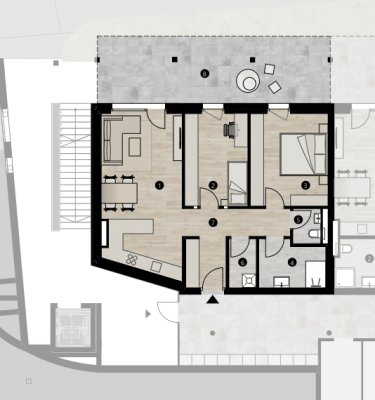 Helle 3 Zimmer Wohnung in Ambras