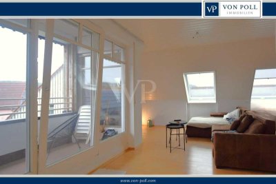 *befristet auf 9 Monate* Moderne 3-Zimmer-Dachgeschosswohnung mit Balkon und Tiefgaragenstellplatz